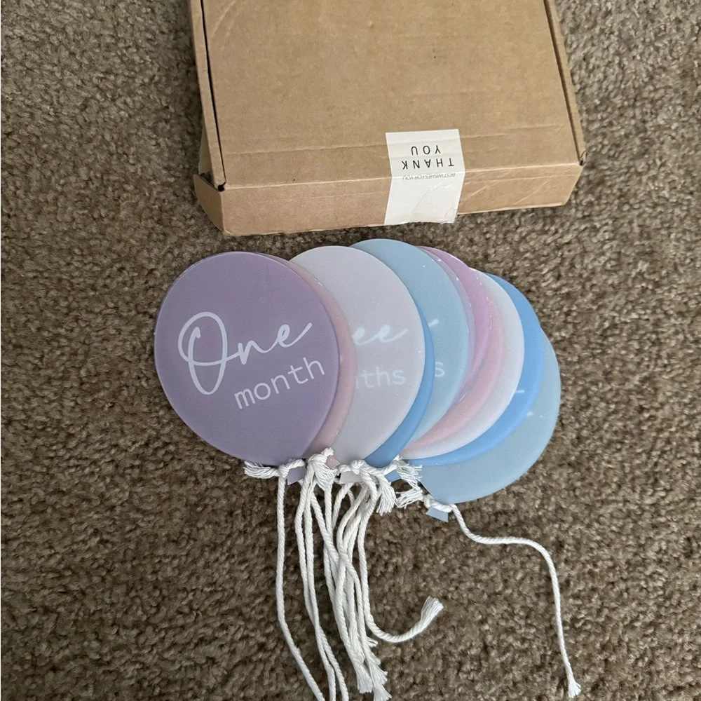 Pastel Milestone Balloon Set - Picture 1 of 1